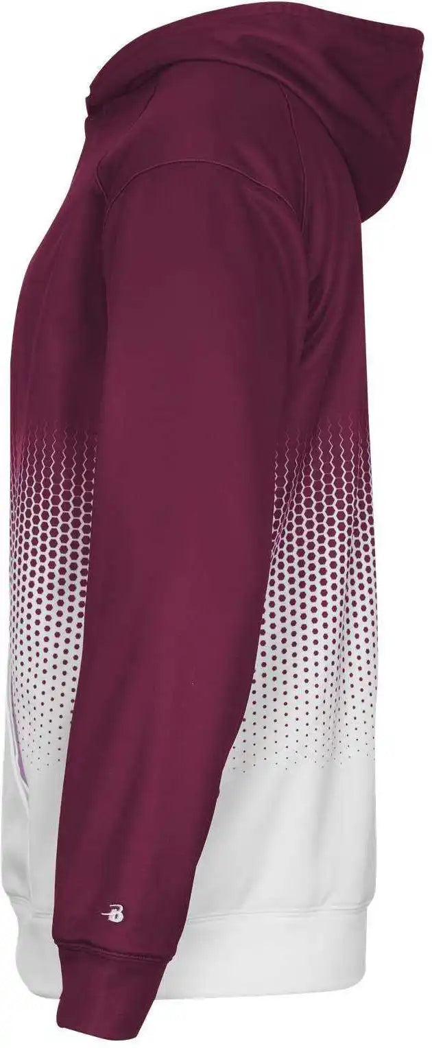 Badger Sport 1404 Hex 2.0 Hoodie Maroon