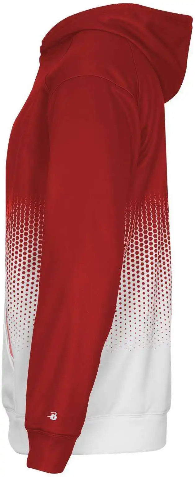 Badger Sport 1404 Hex 2.0 Hoodie - Red