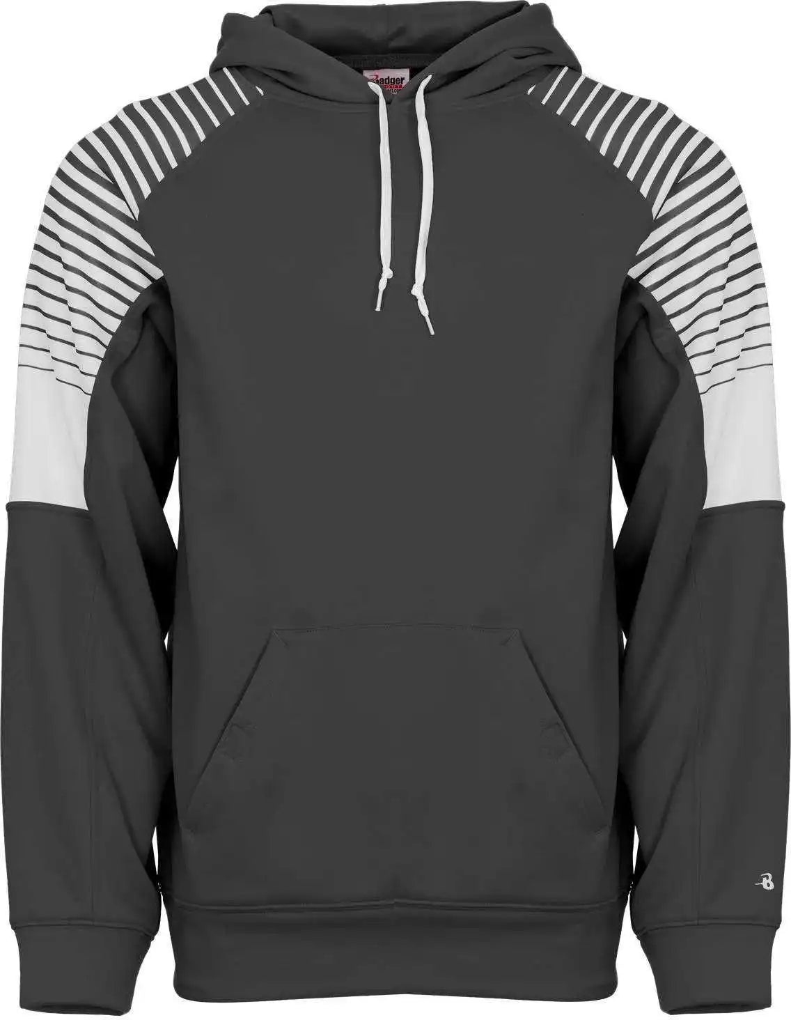 Badger Sport 1405 Lineup Fleece Hoodie Graphite