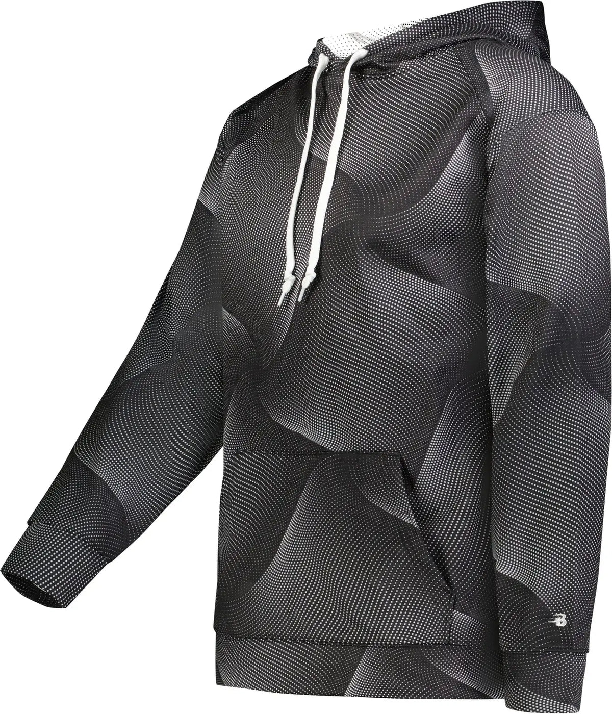 Badger Sport 141300 Warp Fleece Hoodie - Black - Adult Xs