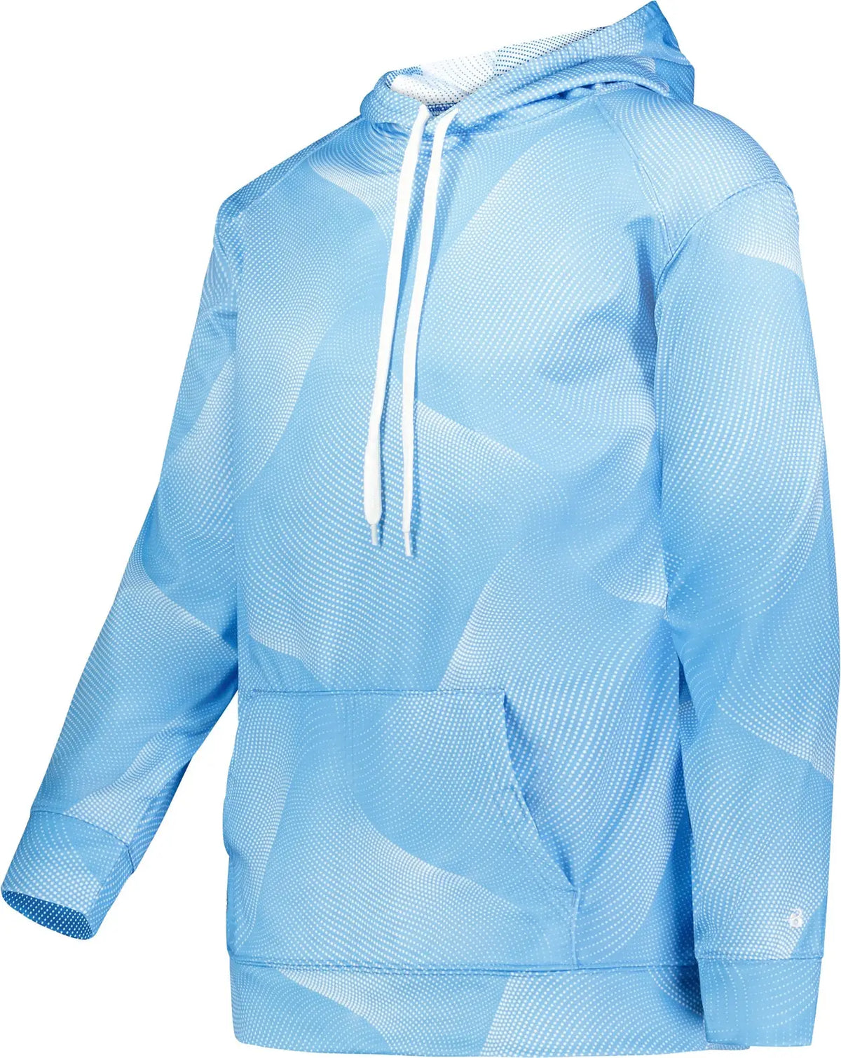 Badger Sport 141300 Warp Fleece Hoodie - Columbia Blue - Adult Xs
