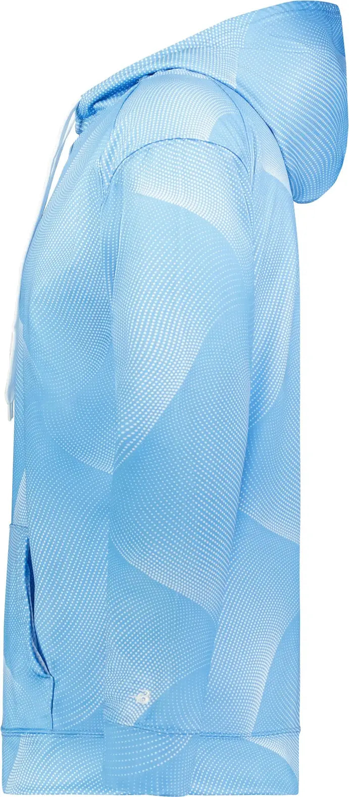 Badger Sport 141300 Warp Fleece Hoodie - Columbia Blue
