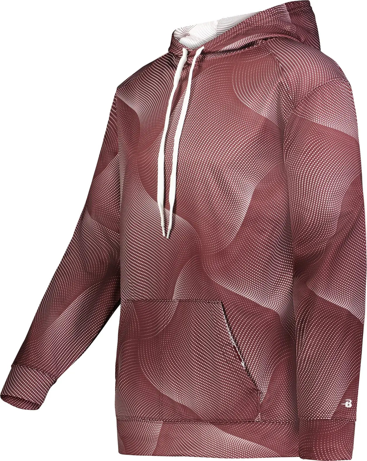 Badger Sport 141300 Warp Fleece Hoodie - Maroon - Adult Xs