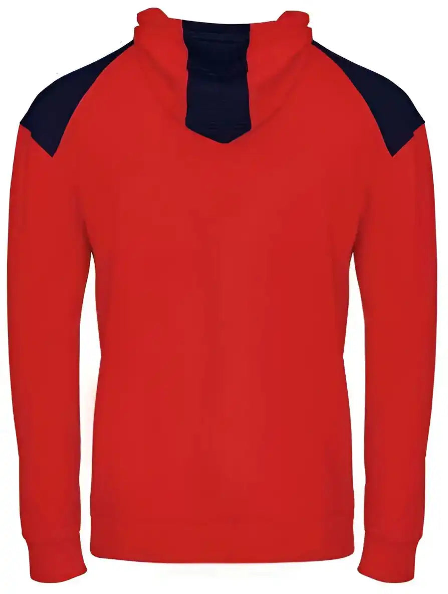 Badger Sport 1440 Breakout Performance Fleece Hoodie Red Navy