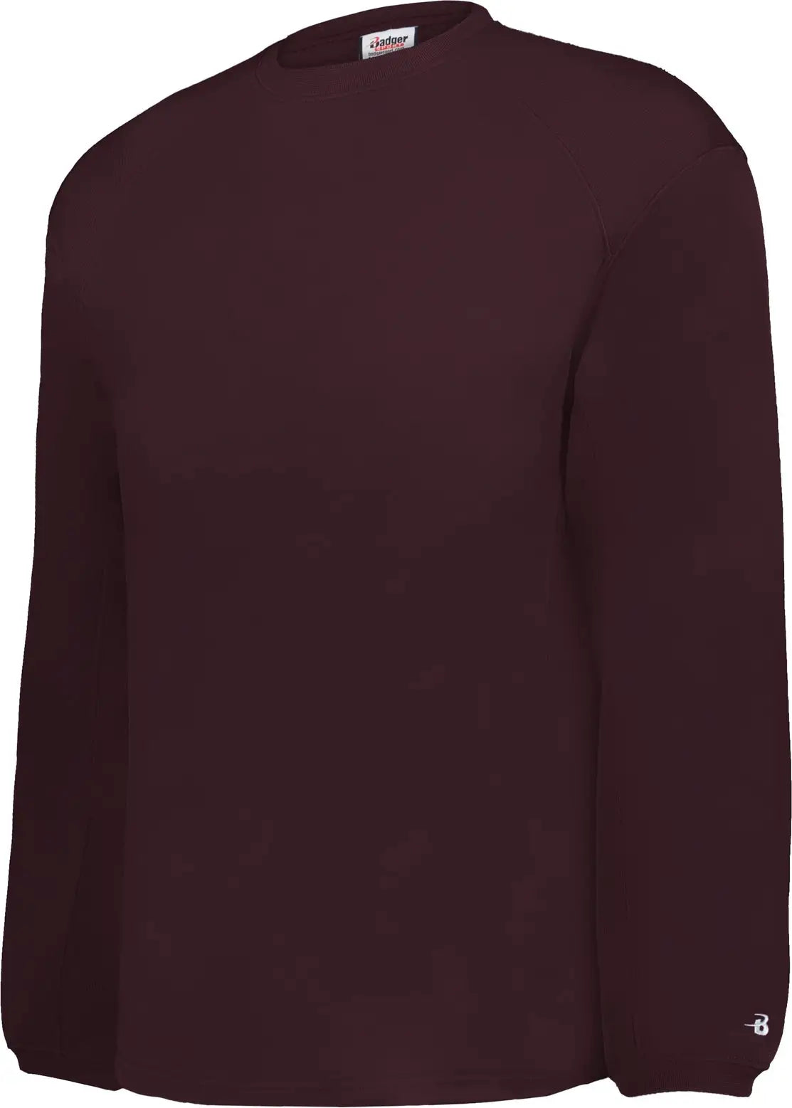 Badger Sport 1453 Performance Fleece Crew Sweatshirt - Maroon - Adult Xs