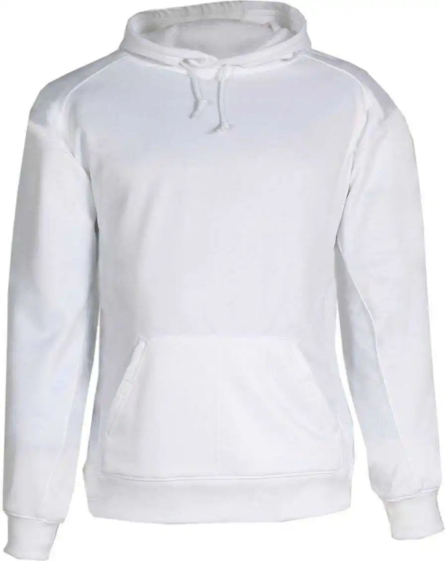 Badger Sport 1454 Bt5 Fleece Hoodie - White
