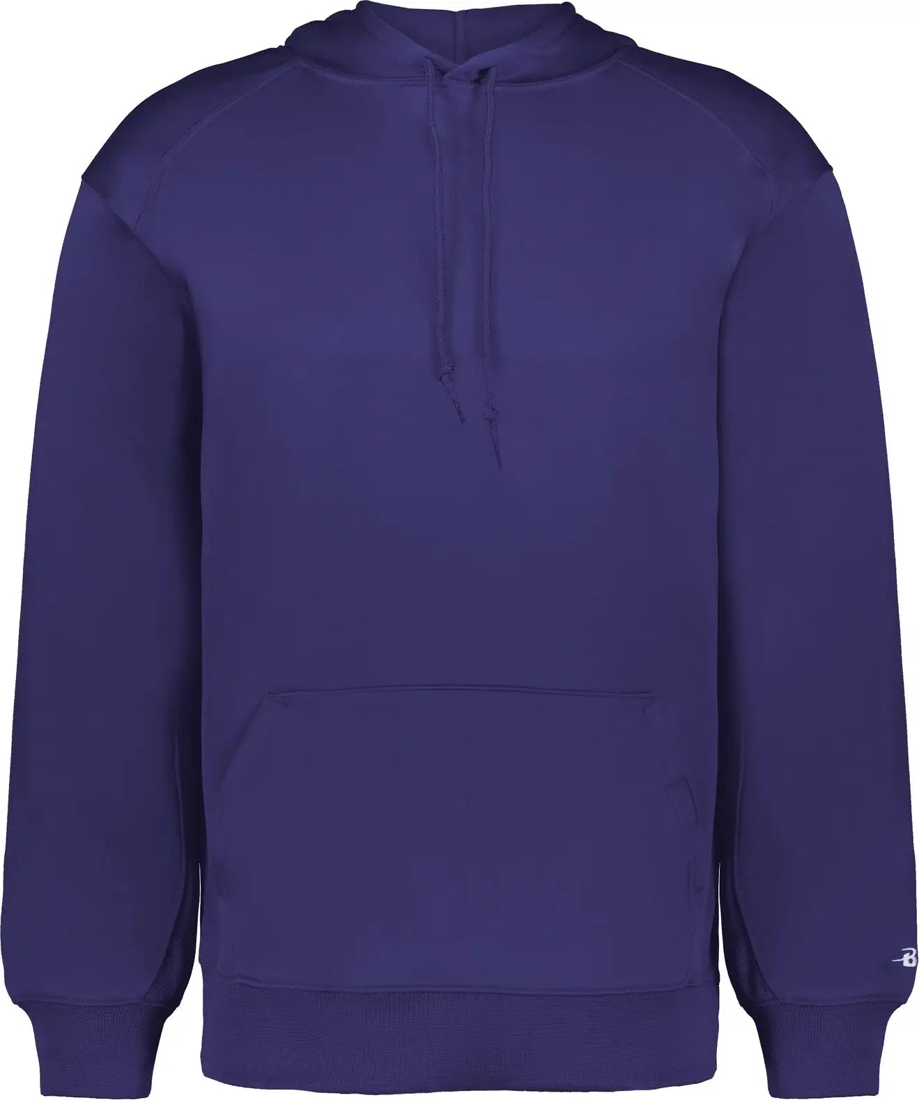 Badger Sport 1454 Performance Fleece Hoodie - Purple - Adult Xs