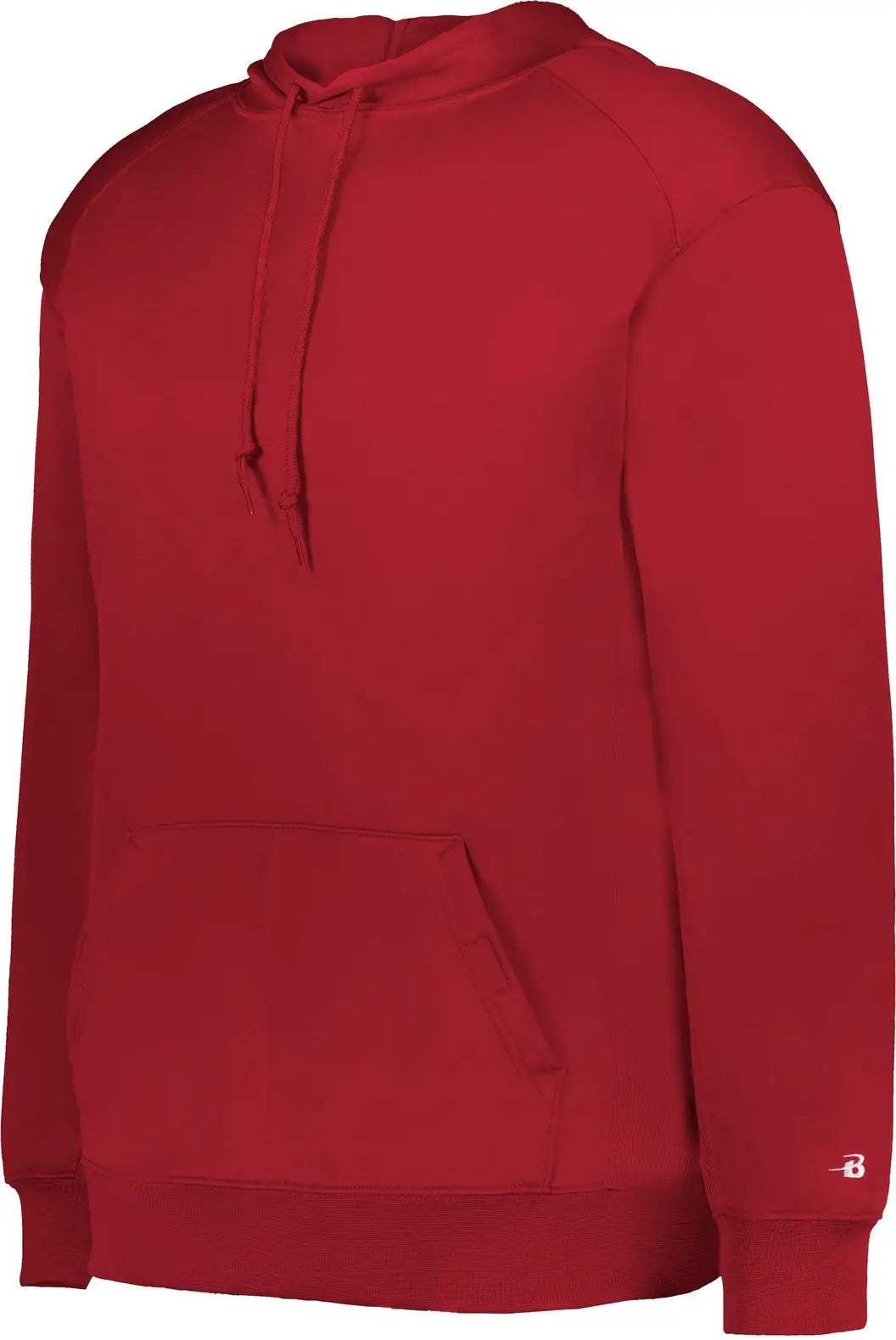 Badger Sport 1454 Performance Fleece Hoodie - Red - Adult Xs