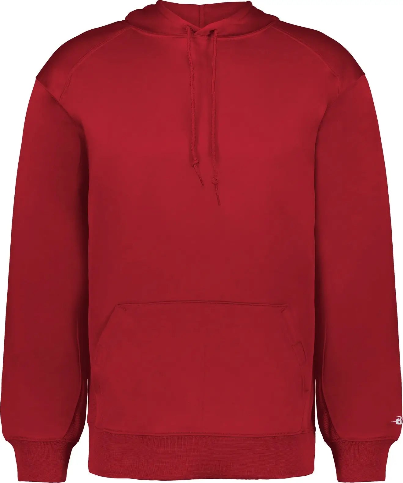 Badger Sport 1454 Performance Fleece Hoodie - Red - Adult Xs