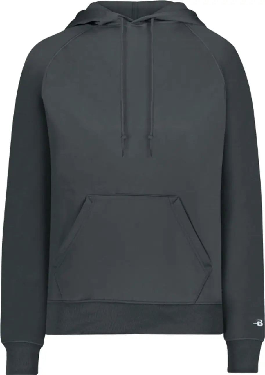 Badger Sport 1460 Ladies Performance Flece Hoodie - Graphite