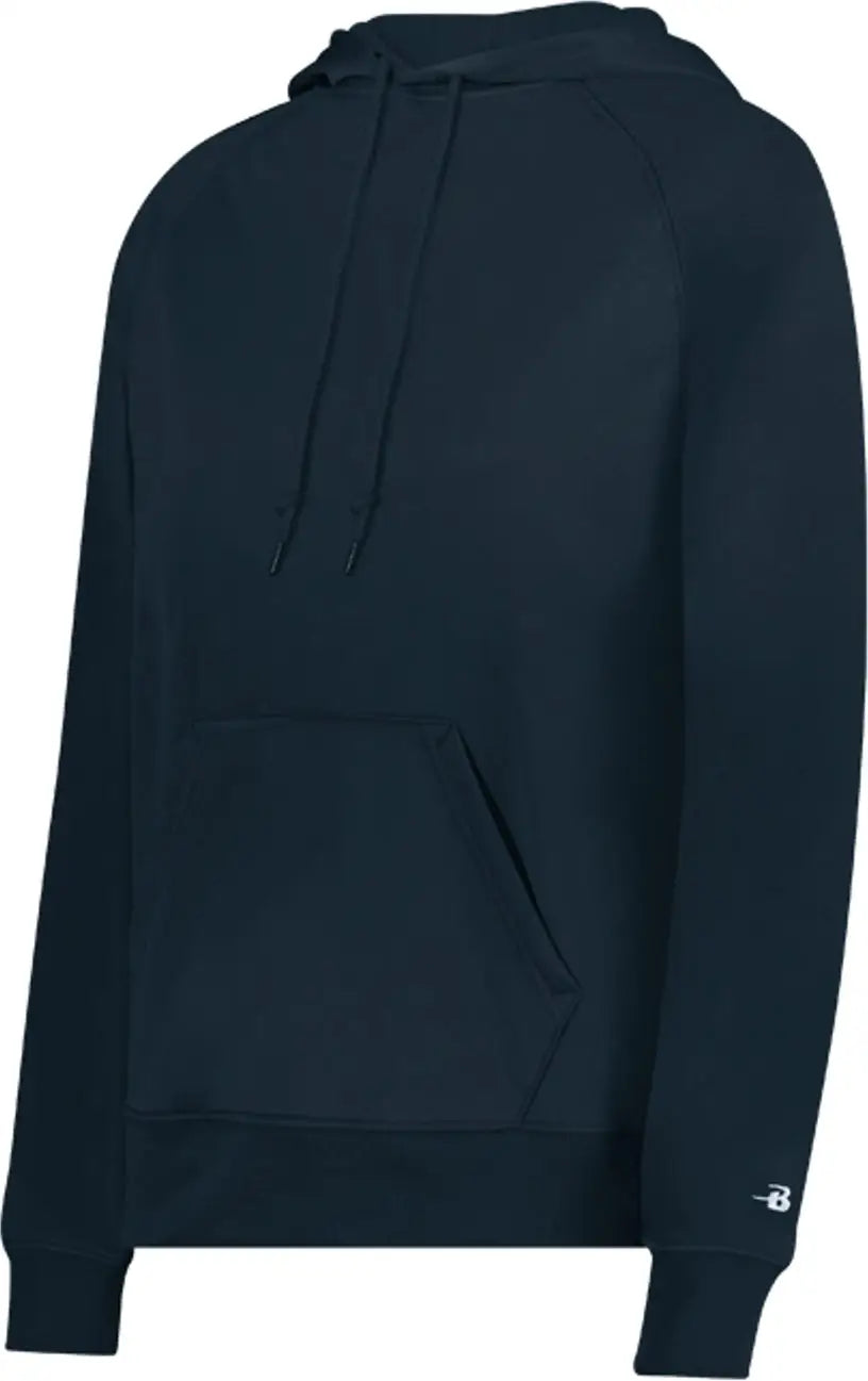 Badger Sport 146000 Ladies Performance Flece Hoodi - Navy - Xs