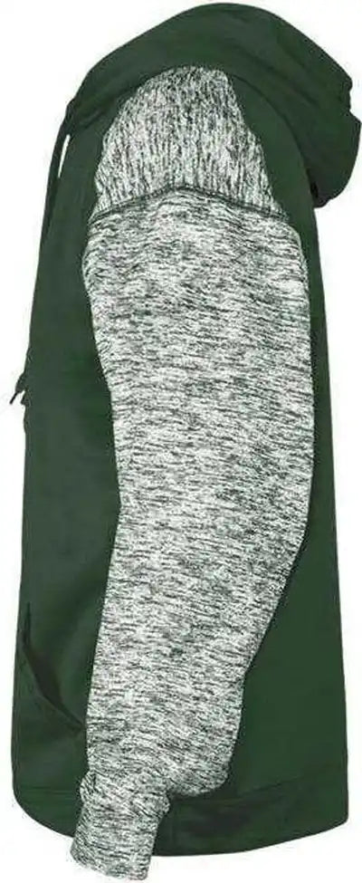 Badger Sport 1462 Blend Hoodie - Forest - Adult m