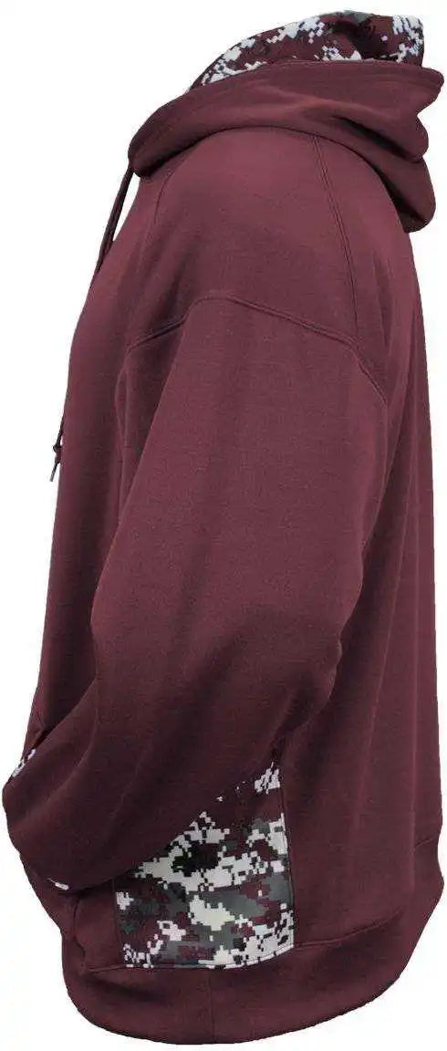 Badger Sport 1464 Adult Digital Hoodie - Maroon