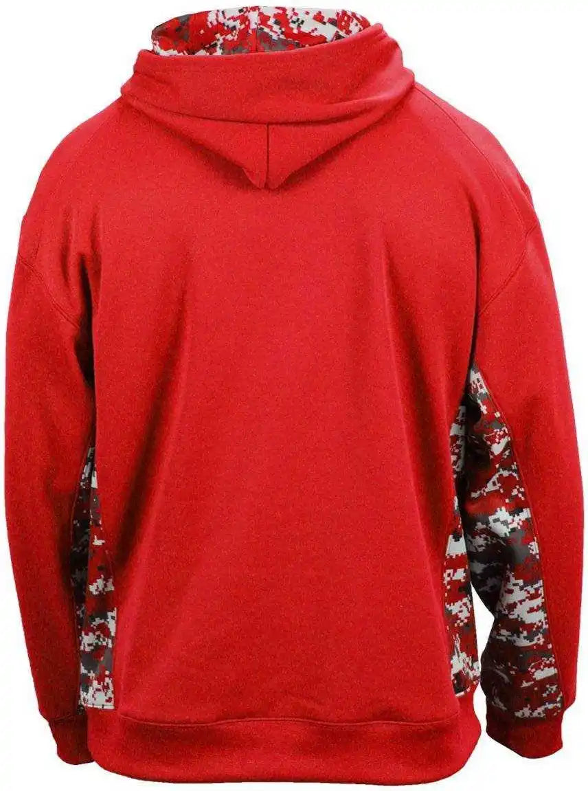 Badger Sport 1464 Adult Digital Hoodie - Red