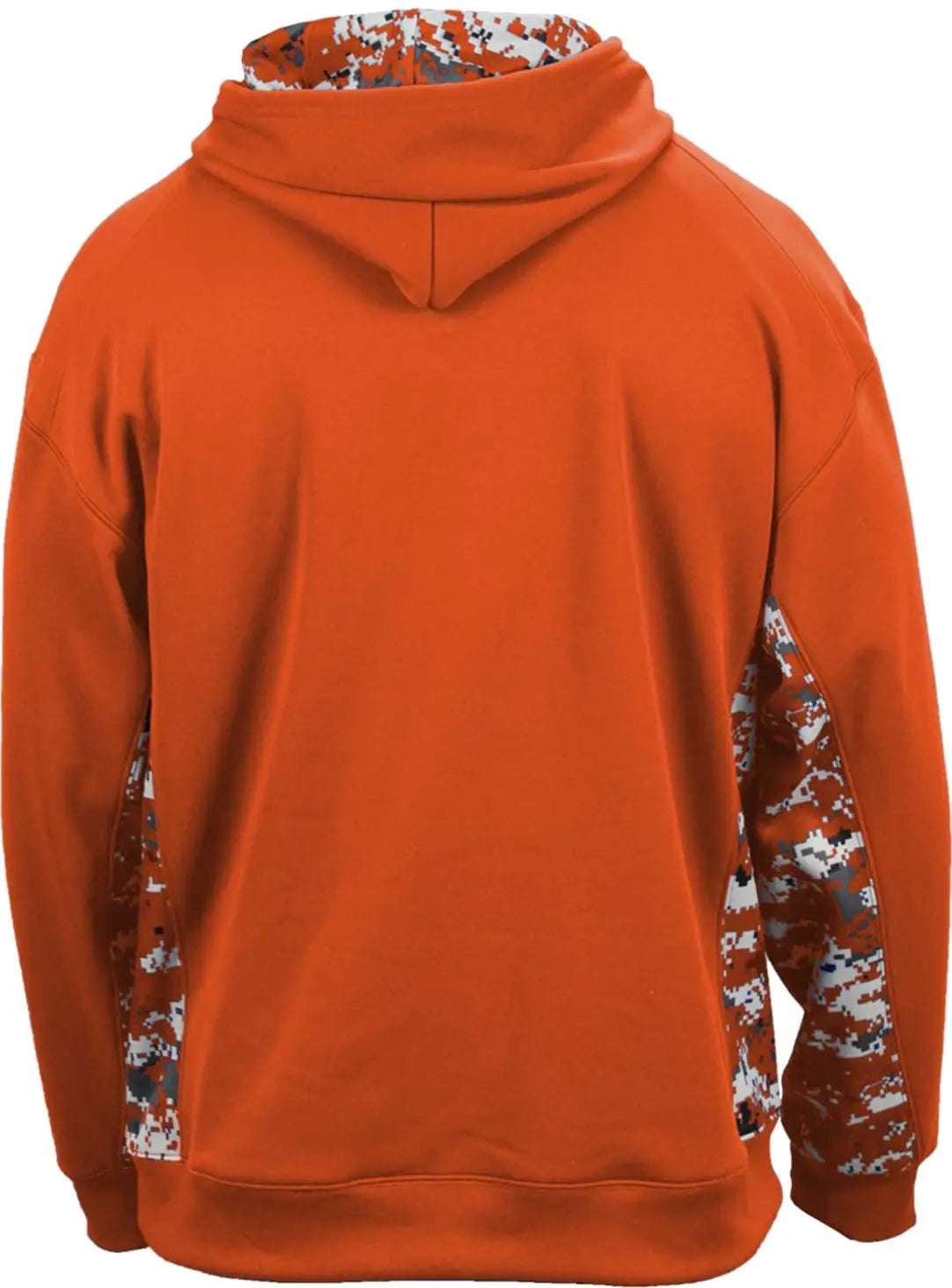 Badger Sport 1464 Digital Color Block Hoodie - Burnt Orange