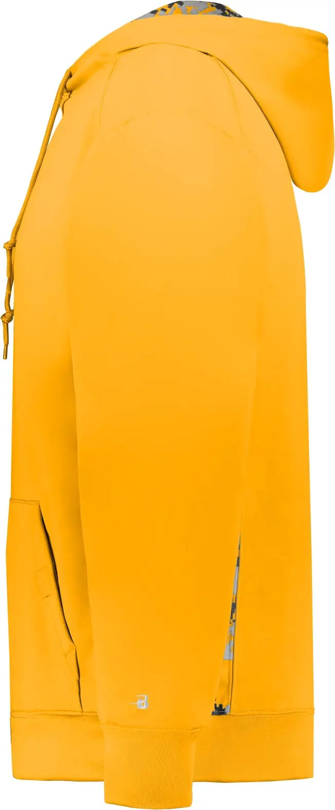 Badger Sport 1464 Digital Color Block Hoodie - Gold