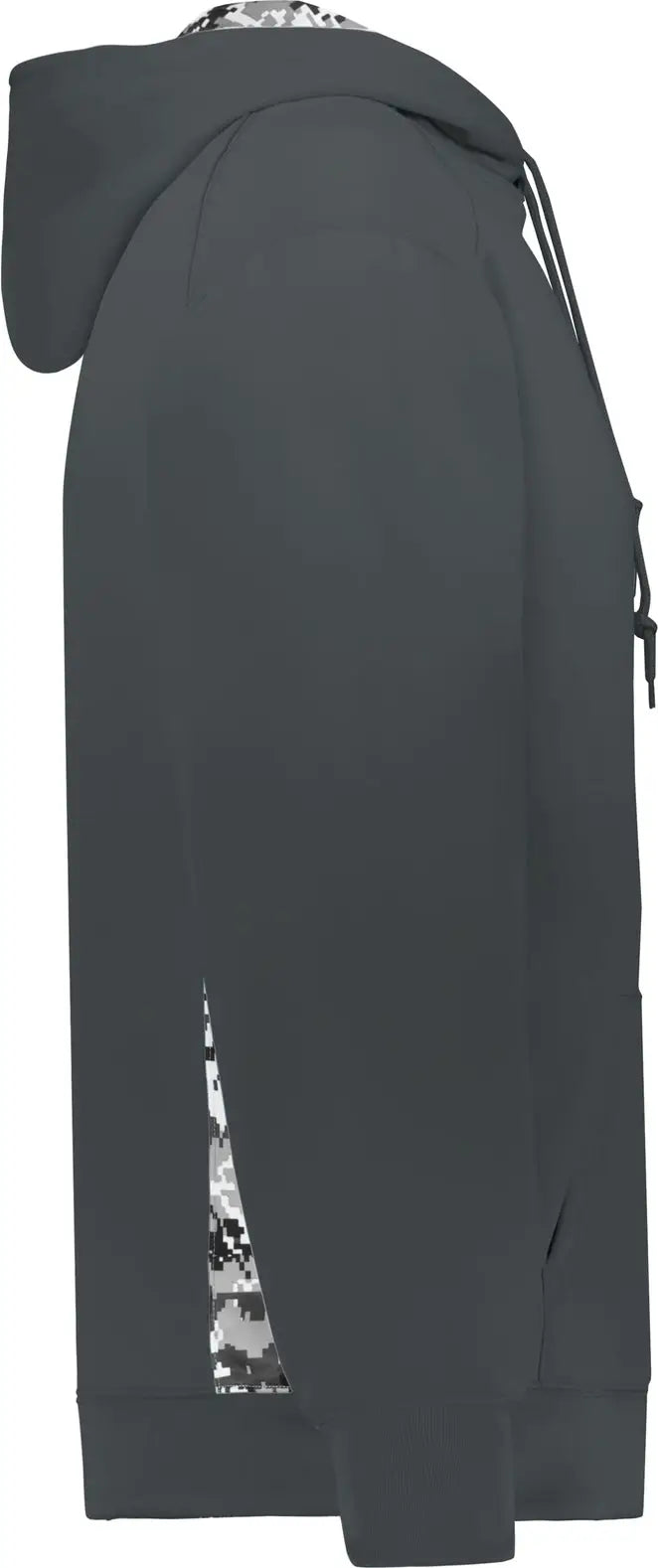 Badger Sport 1464 Digital Color Block Hoodie - Graphite White