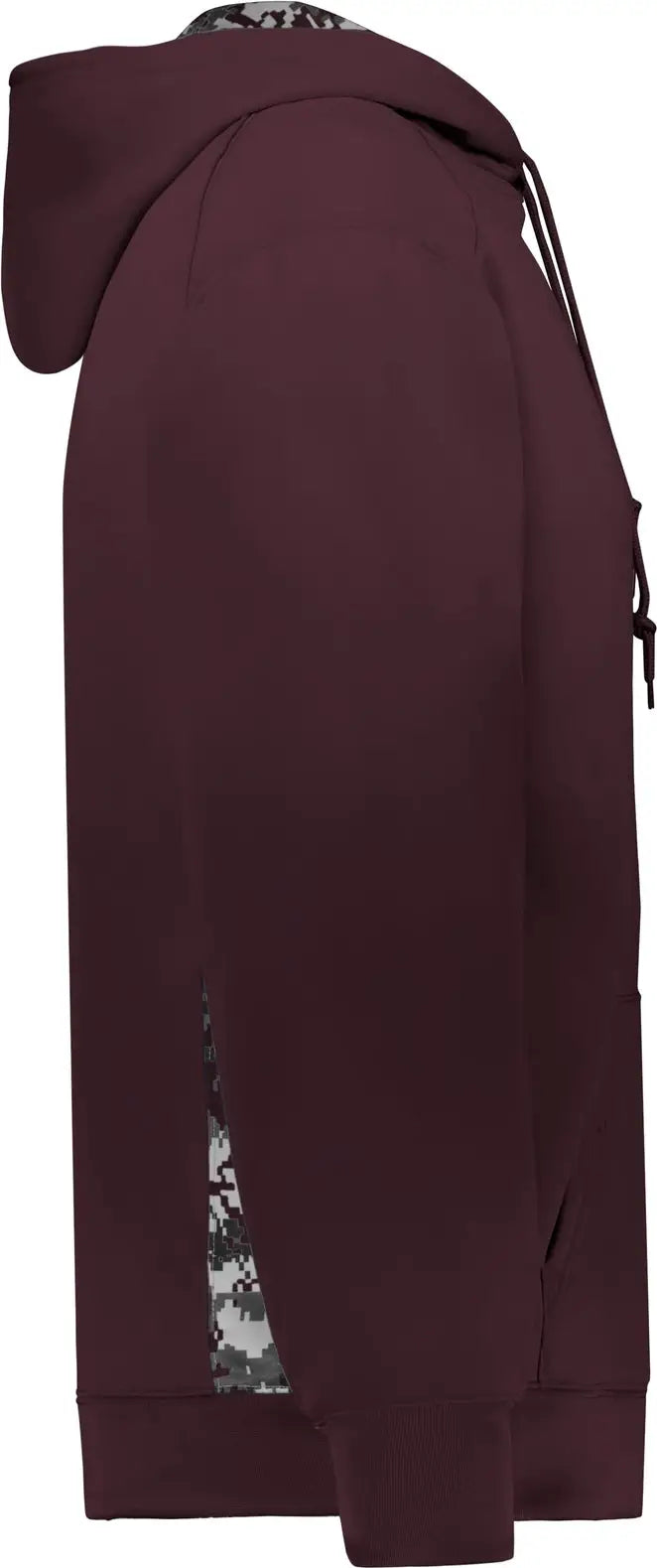 Badger Sport 1464 Digital Color Block Hoodie - Maroon