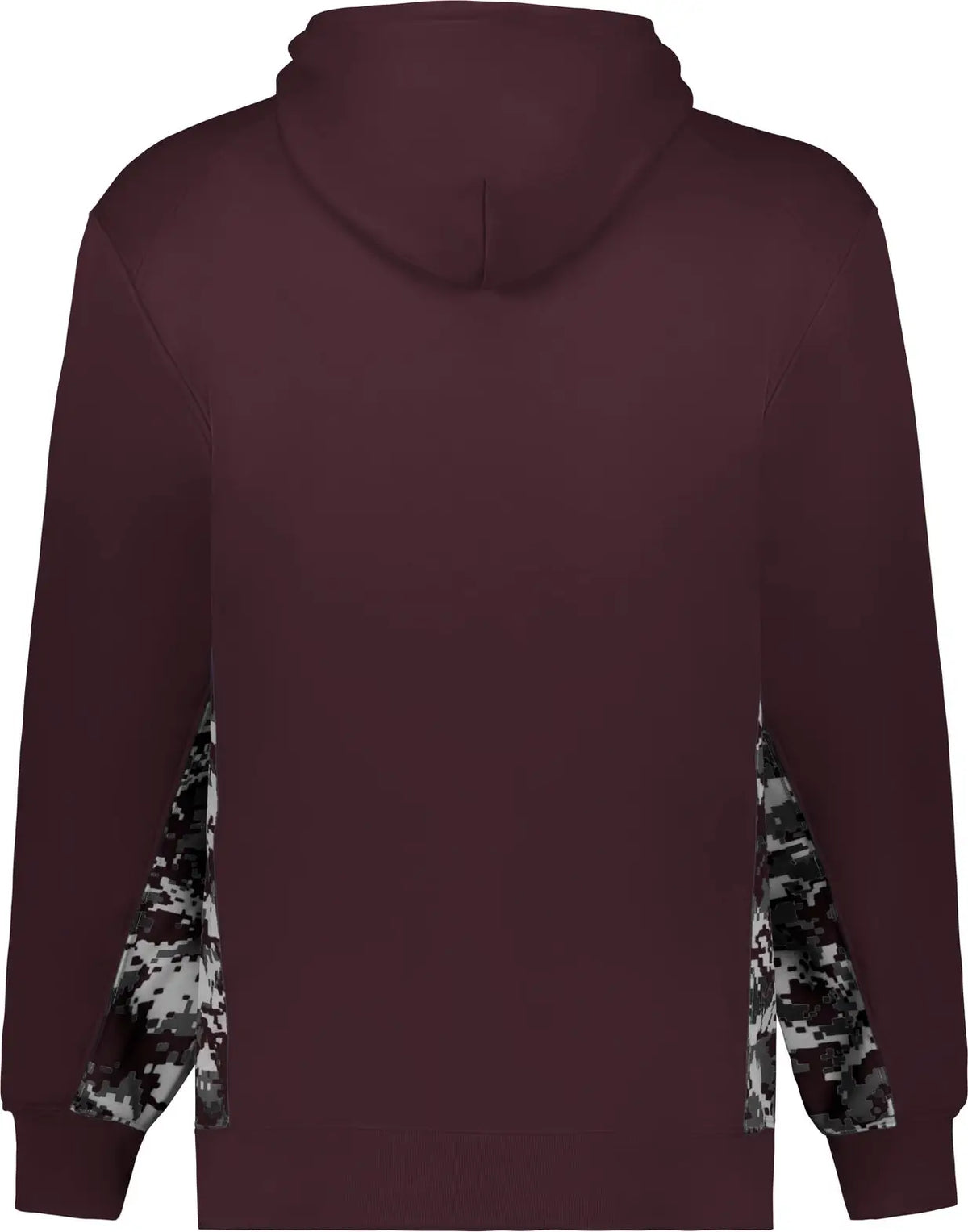 Badger Sport 1464 Digital Color Block Hoodie - Maroon