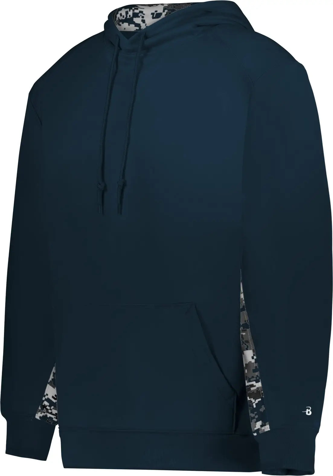 Badger Sport 1464 Digital Color Block Hoodie - Navy