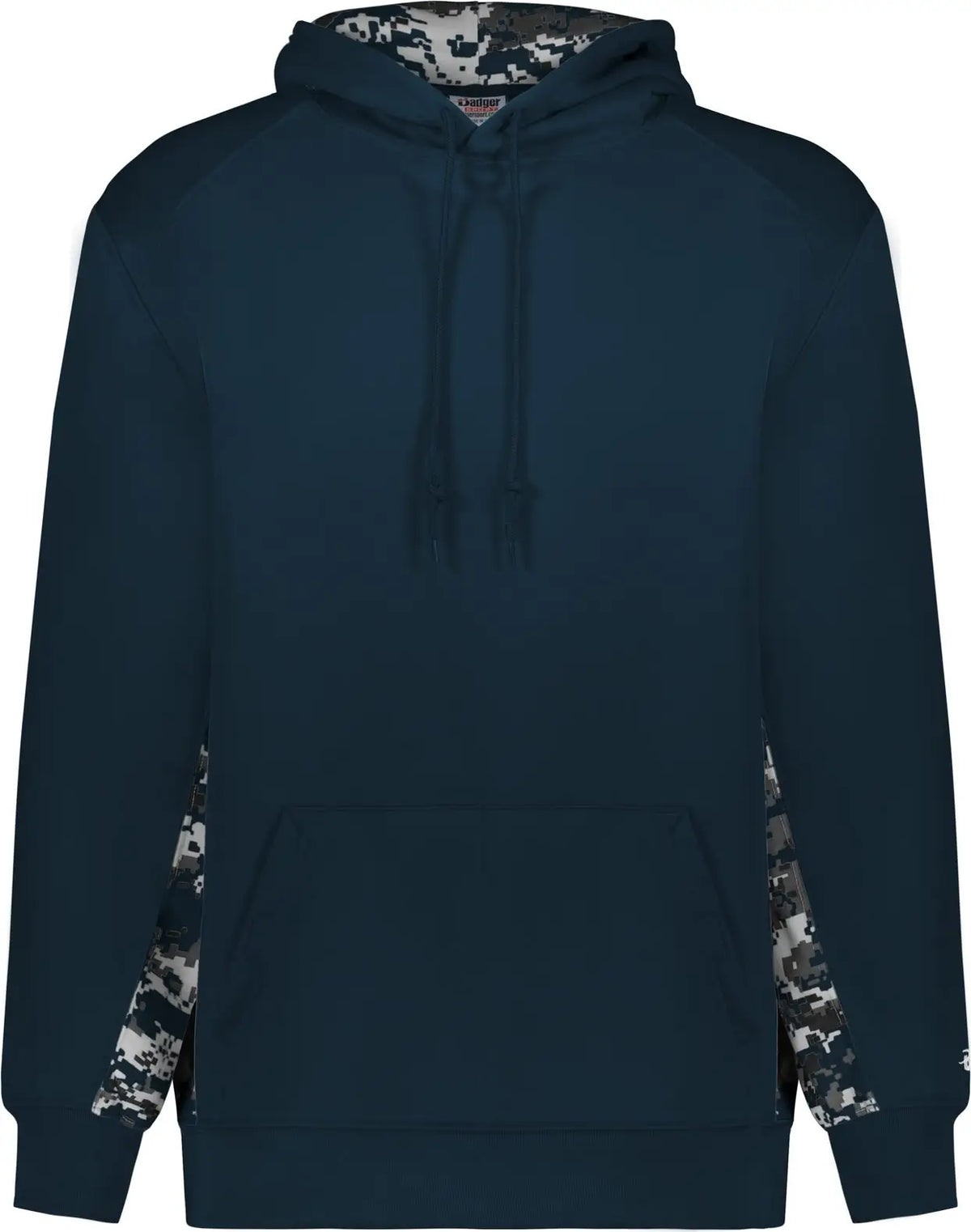 Badger Sport 1464 Digital Color Block Hoodie - Navy