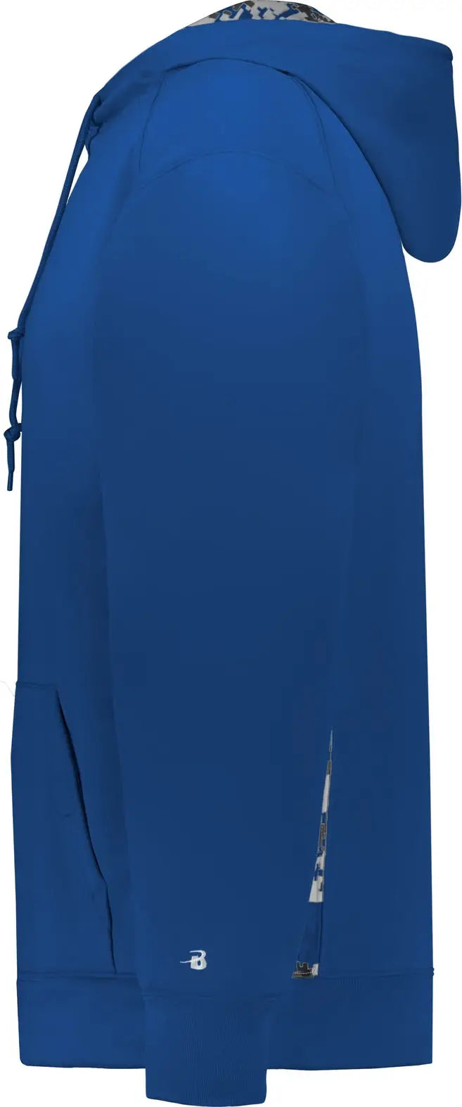 Badger Sport 1464 Digital Color Block Hoodie - Royal