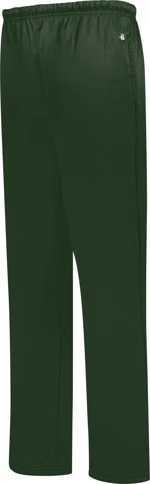 Badger Sport 1478 Perf. Fleece Open Bottom Pant - Forest - Adult Xs
