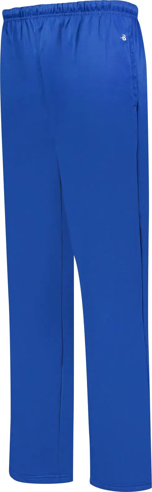 Badger Sport 1478 Perf. Fleece Open Bottom Pant - Royal - Adult Xs