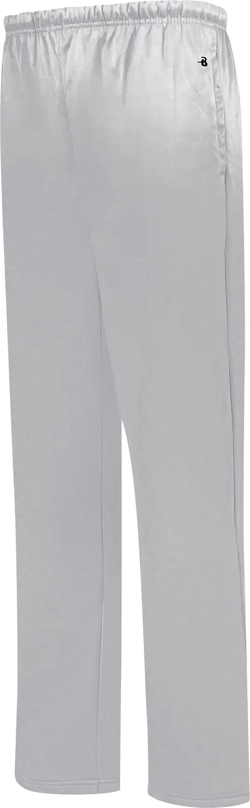 Badger Sport 1478 Perf. Fleece Open Bottom Pant - Silver