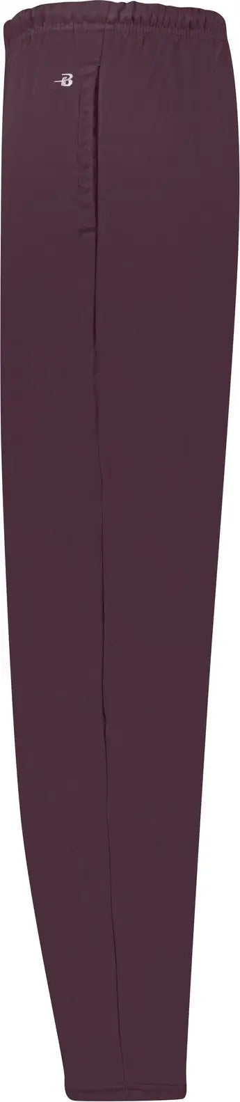 Badger Sport 147800 Perf. Fleece Open Bottom Pant - Maroon