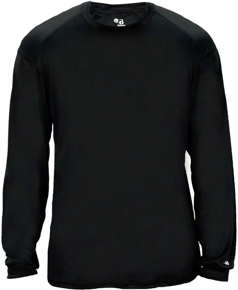 Badger Sport 2004 Ultimate Softlock Youth Long Sleeve Tee - Black