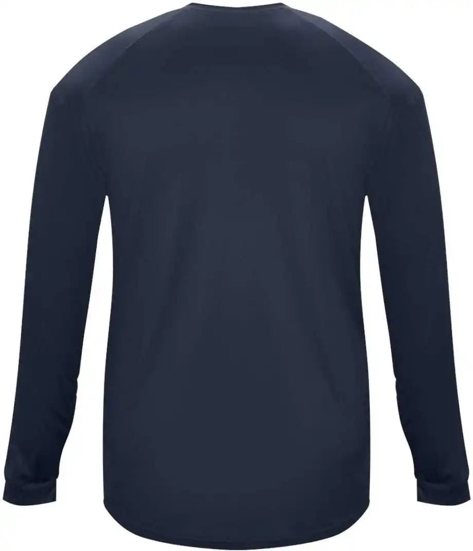 Badger Sport 2004 Ultimate Softlock Youth Long Sleeve Tee - Navy