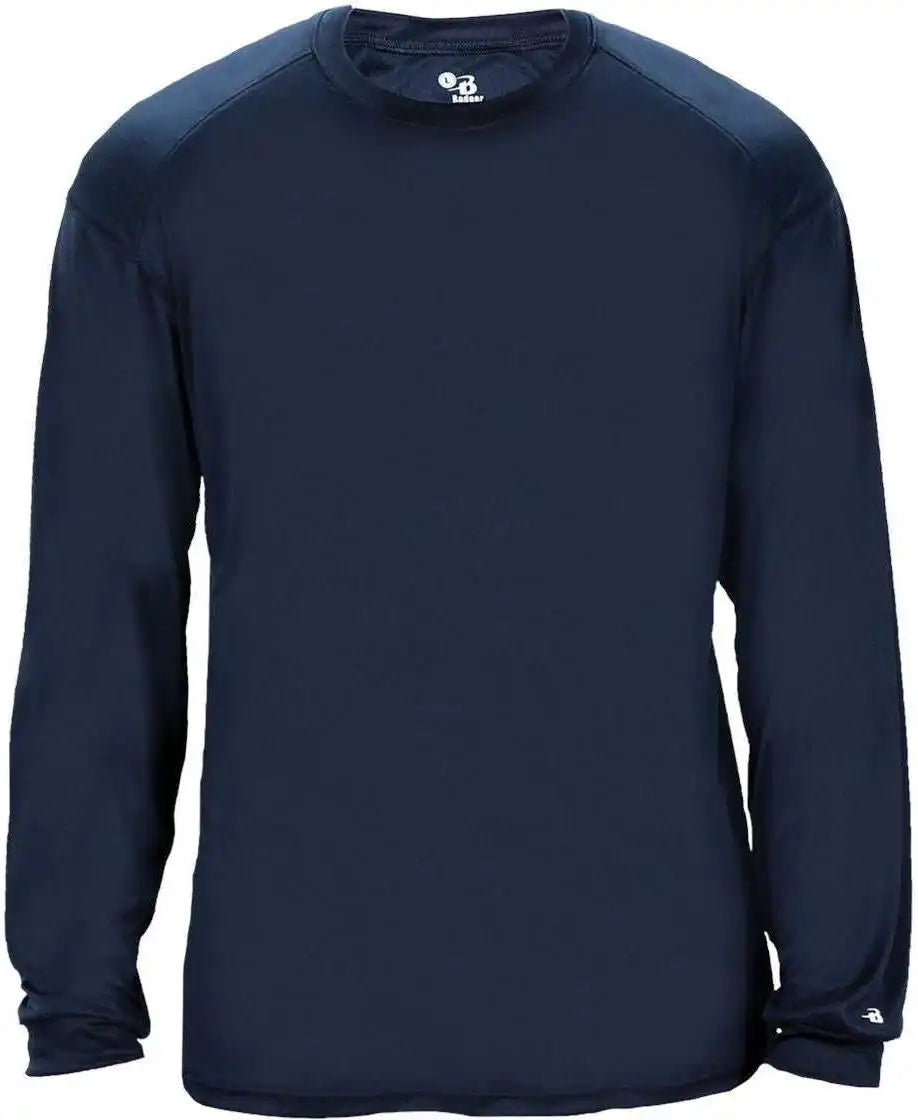 Badger Sport 2004 Ultimate Softlock Youth Long Sleeve Tee - Navy