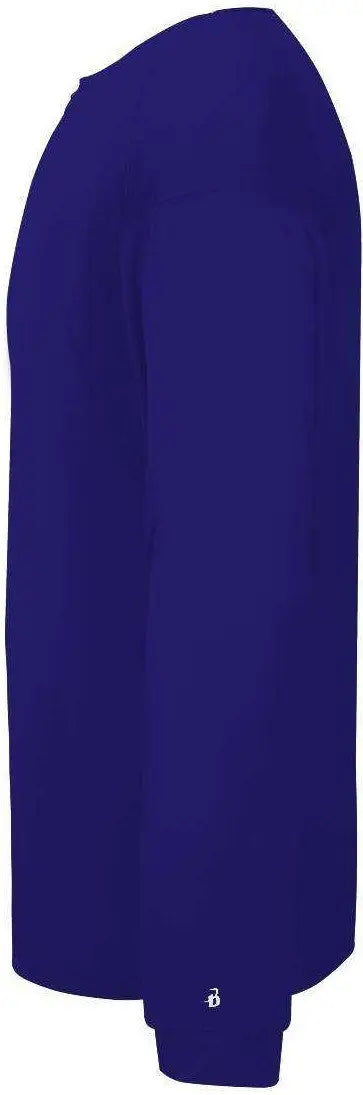 Badger Sport 2004 Ultimate Softlock Youth Long Sleeve Tee - Purple