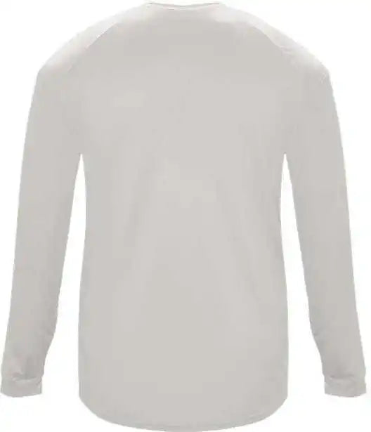Badger Sport 2004 Ultimate Softlock Youth Long Sleeve Tee - Silver
