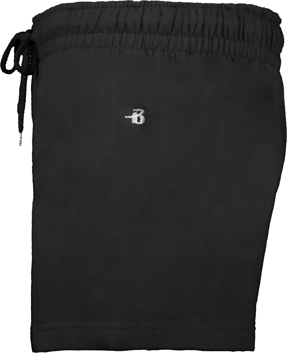Badger Sport 20300 Ladies Athentic Fleece Shorts - Black