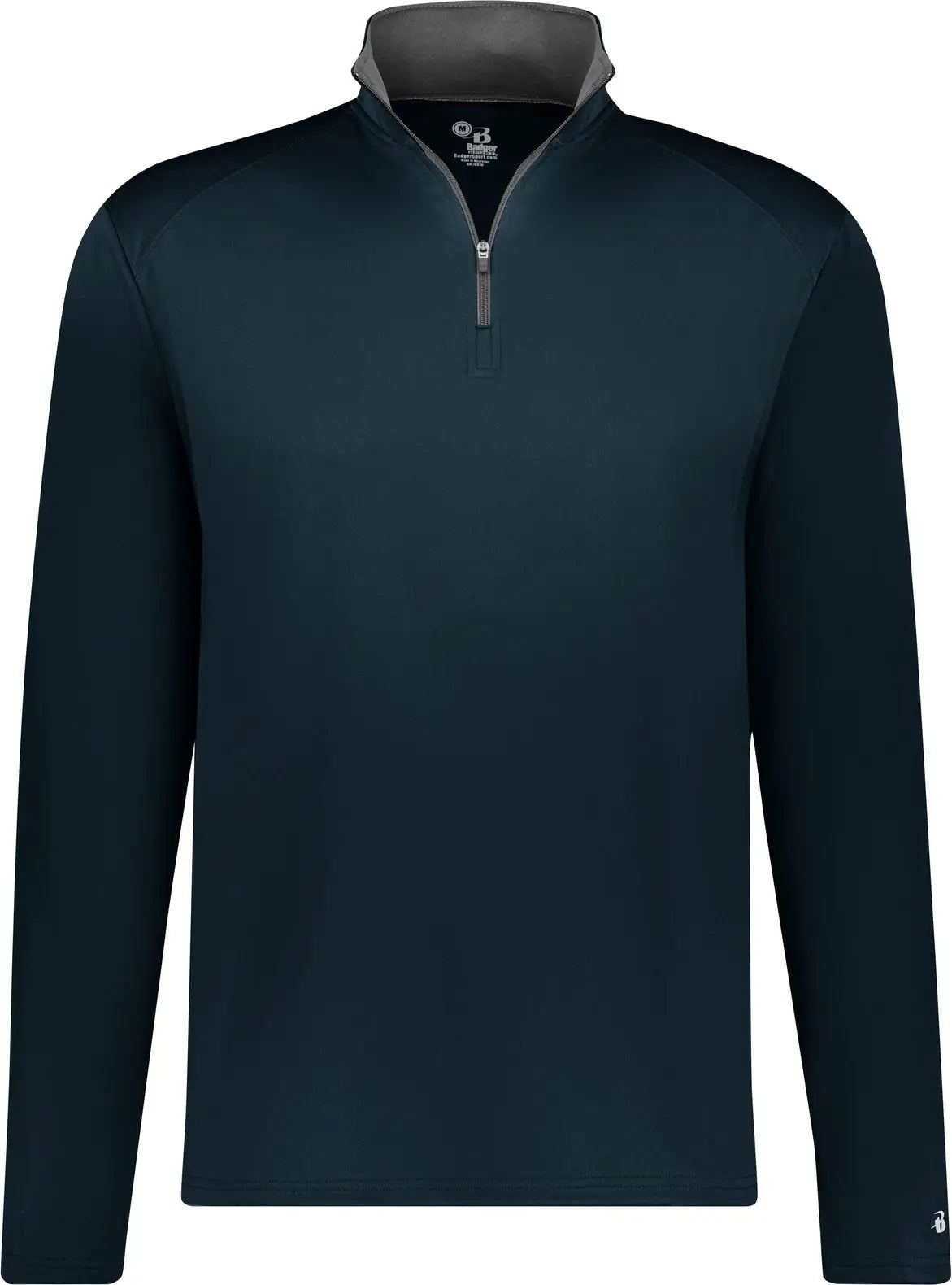 Badger Sport 2102 B-core Youth 1/4 Zip - Navy Gray - Xs