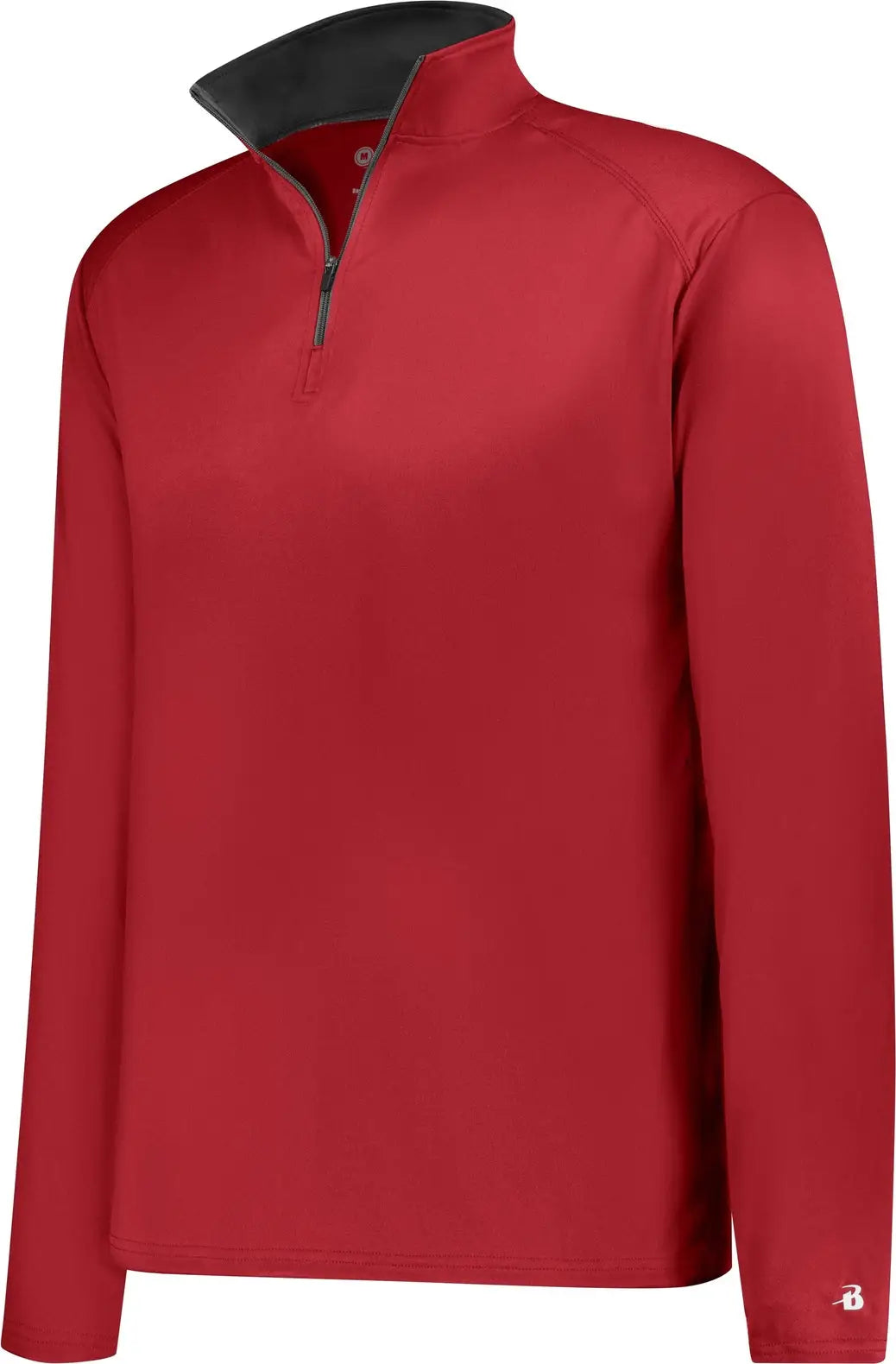 Badger Sport 2102 B-core Youth 1/4 Zip - Red Gray