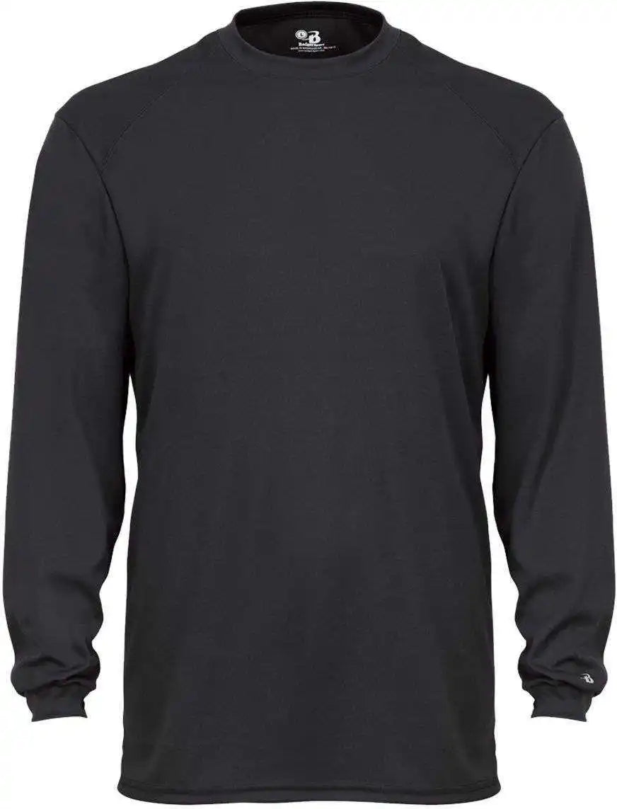 Badger Sport 2104 Youth b Core Long Sleeve Tee Black