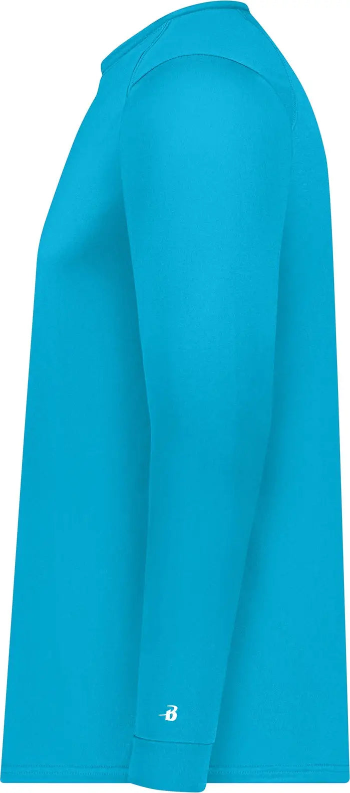 Badger Sport 2104 Youth B-core Long Sleeve Tee - Electric Blue