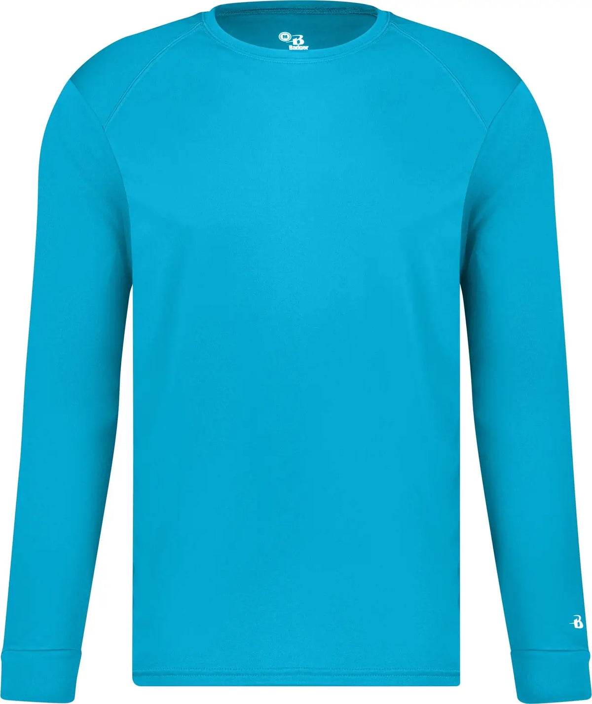 Badger Sport 2104 Youth B-core Long Sleeve Tee - Electric Blue