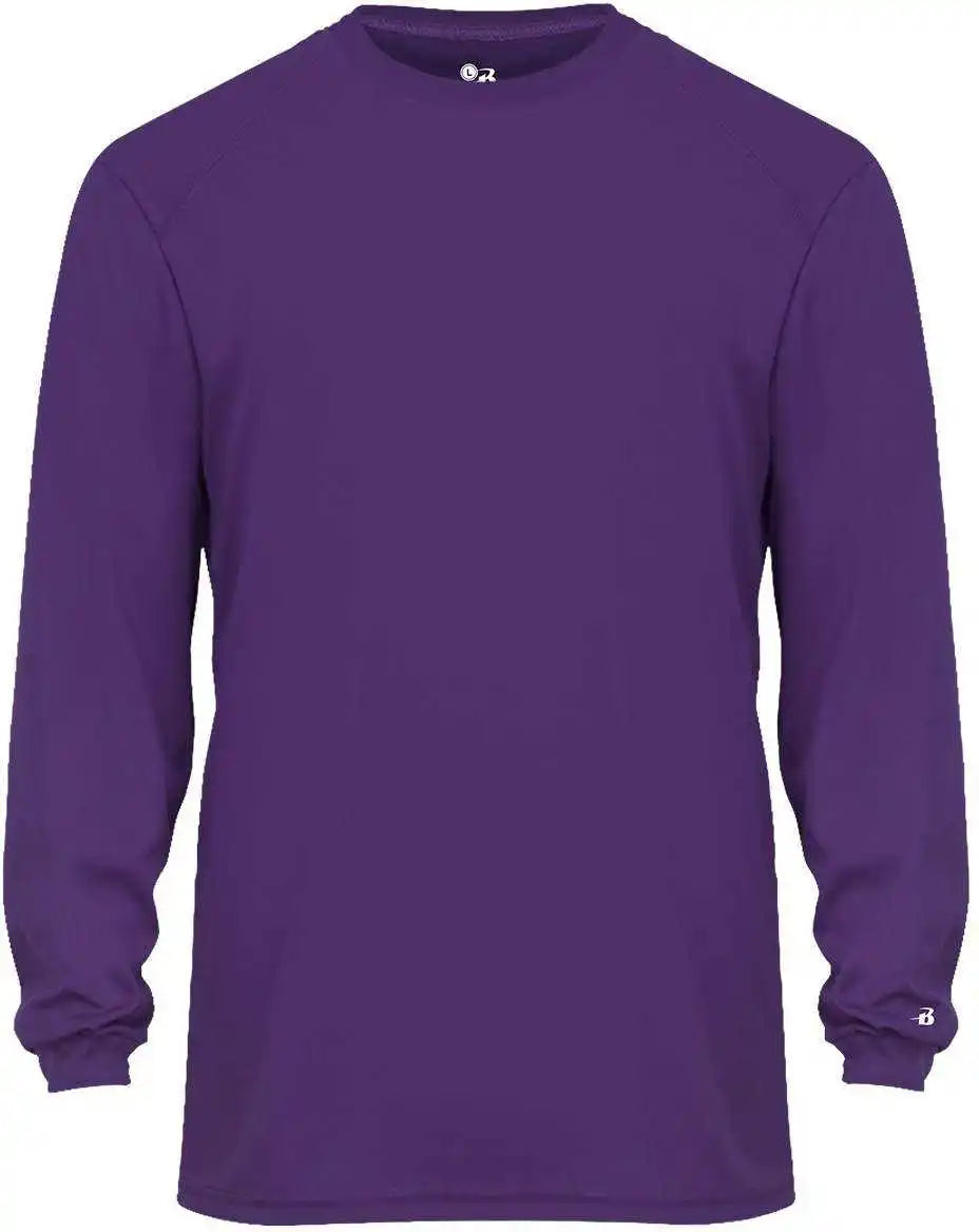 Badger Sport 2104 Youth b Core Long Sleeve Tee Purple