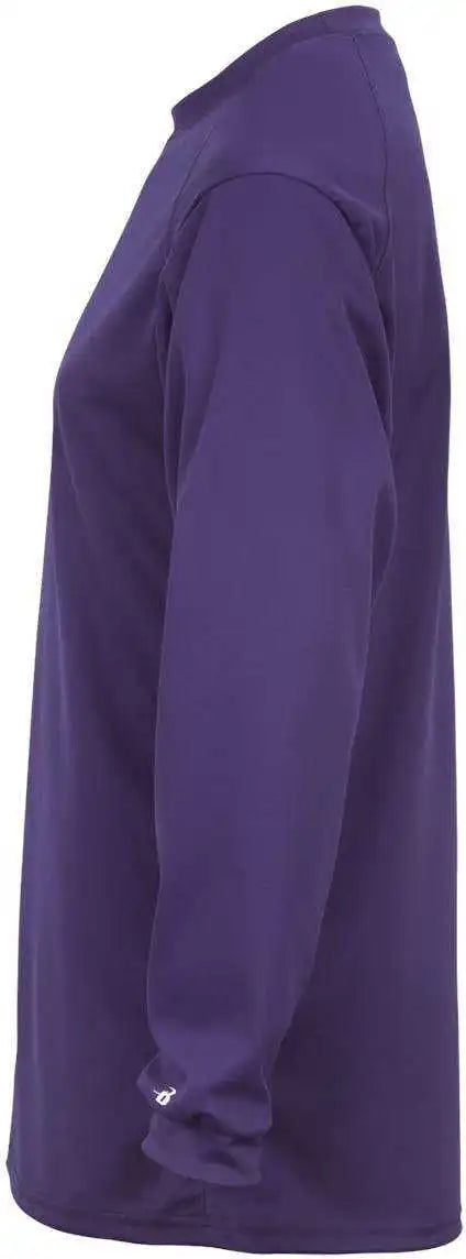Badger Sport 2104 Youth b Core Long Sleeve Tee Purple