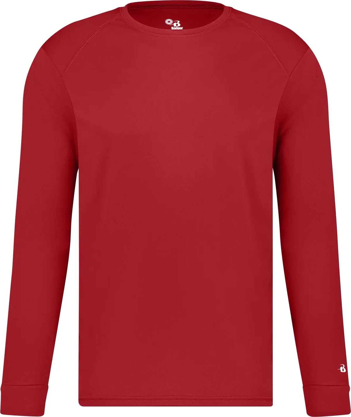 Badger Sport 2104 Youth B-core Long Sleeve Tee - Red