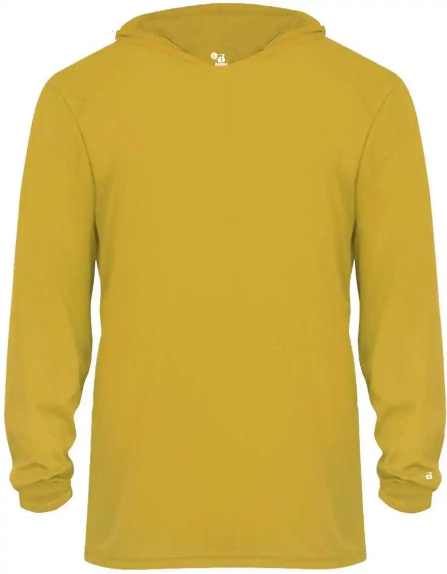 Badger Sport 2105 B-core Long Sleeve Youth Hoodie Tee - Gold