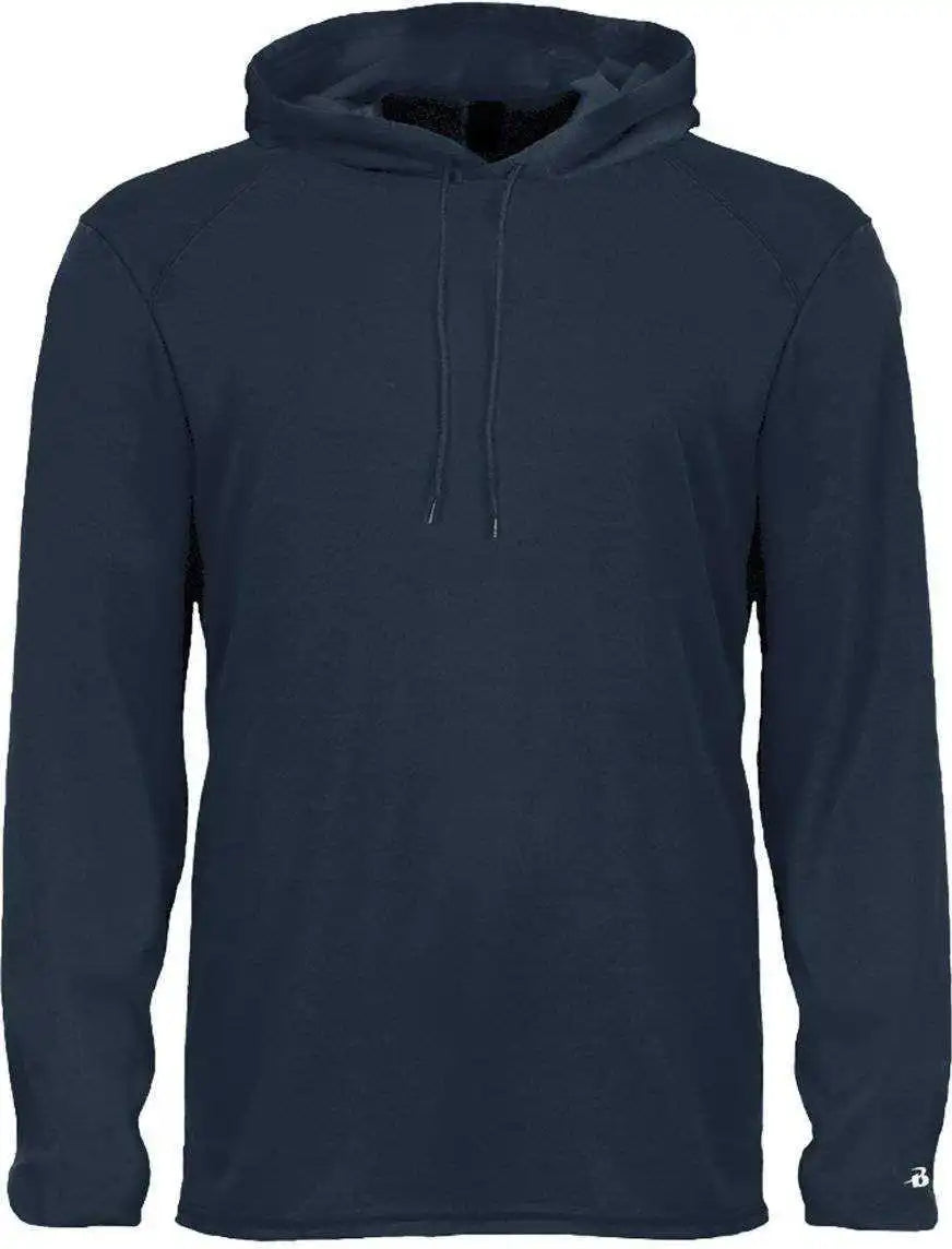 Badger Sport 2105 b Core Long Sleeve Youth Hoodie Tee Navy