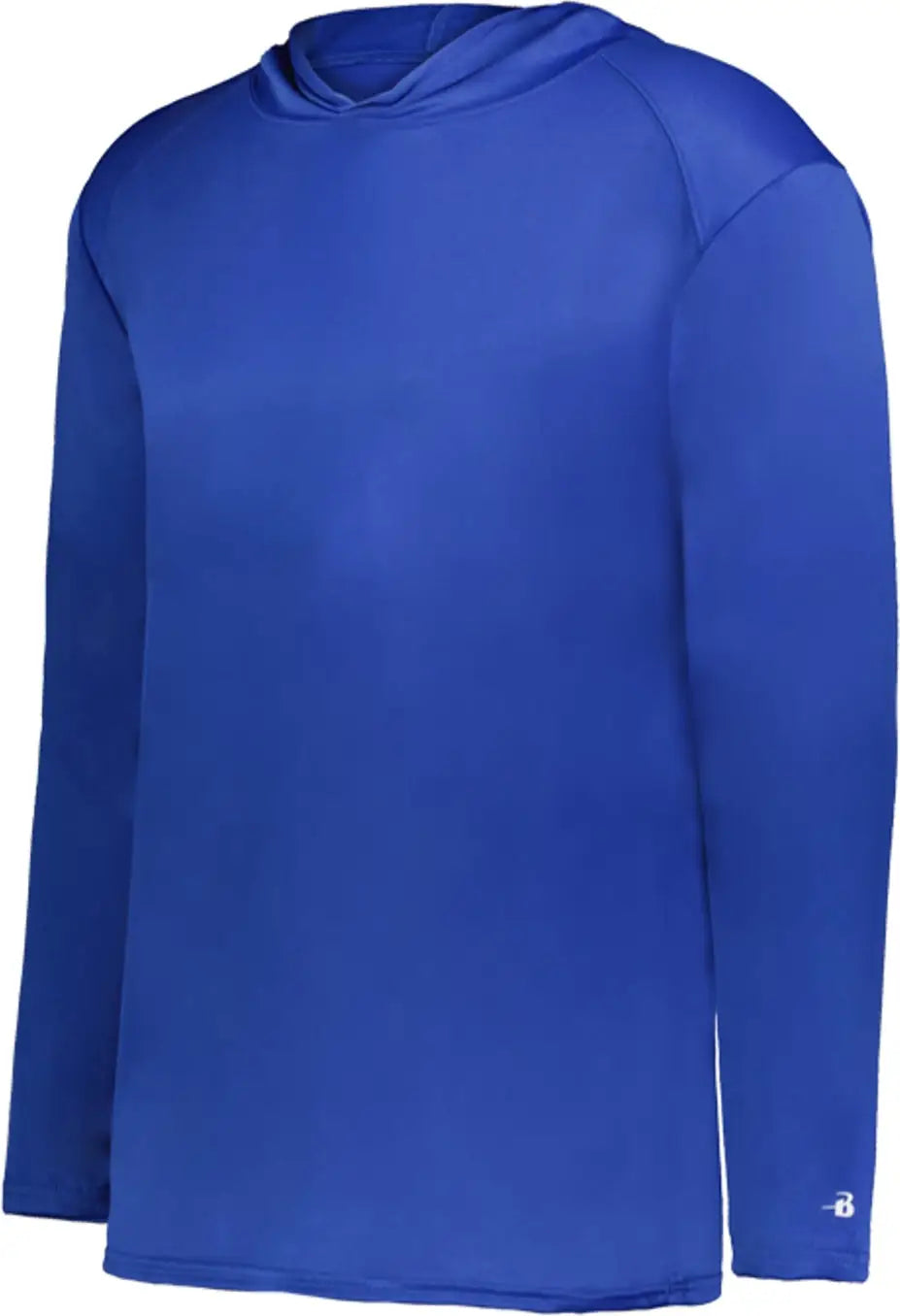 Badger Sport 2105 B-core Long Sleeve Youth Hoodie Tee - Royal - Xs