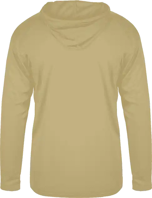 Badger Sport 2105 b Core Long Sleeve Youth Hoodie Tee Vegas Gold