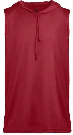 Badger Sport 2108 b Core Sleeveless Hood Youth Tee Red