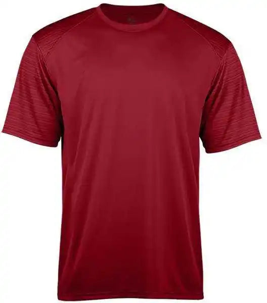 Badger Sport 2125 Stripe Youth Tee - Red Striped